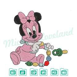 pink minnie mouse embroidery design ,disney embroidery, digital embroidery,embroidery files