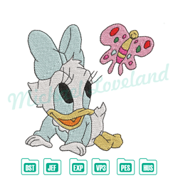 cute baby daisy duck embroidery design ,disney embroidery, digital embroidery,embroidery files
