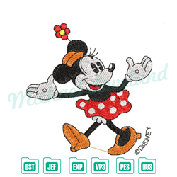 minnie mouse character disney embroidery ,disney embroidery, digital embroidery,embroidery files