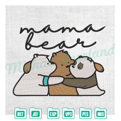 mama bear winnie the pooh friends embroidery ,embroidery design, digital embroidery,embroidery files