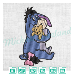 disney cartoon eeyore the donkey embroidery , embroidery design file, digital embroidery