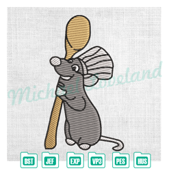 ratatouille the mouse chef couple embroidery , embroidery design file, digital embroidery
