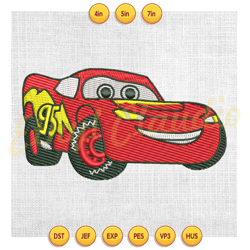 disney pixar cars lightning mcqueen couple matching embroidery ,digital embroidery,embroidery file