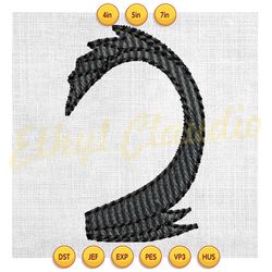 toothless dragon tail disney embroidery design,digital embroidery,embroidery file