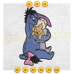 disney cartoon eeyore the donkey embroidery ,digital embroidery,embroidery file