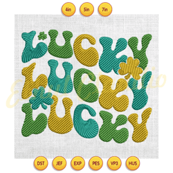 lucky day lucky gift for friends embroidery design ,digital embroidery, embroidery file