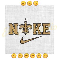 new olean saints x nike sport logo embroidery design