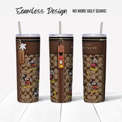 Mickey Designer Purse Tumbler Wrap Design (Digital File)