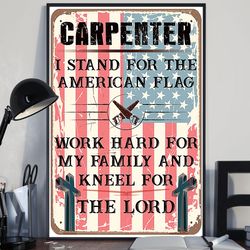 Carpenters Poster, American Carpenters' Gift Vertical Poster, Gift For Him, Home Decor, Poster Gift For Hom