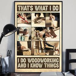 Carpenter Poster, Carpenter I Do Woodworking Vertical Poster, Gift For Him, Poster Decor, Poster Gift For Home