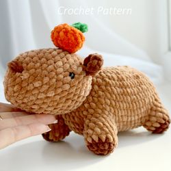 Plush Capybara Crochet Pattern - Amigurumi Capybara Plush Pattern - Digital Patter Tutorial PDF