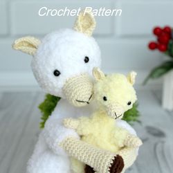 Alpaca Llama Animal Crochet Pattern - Amigurumi Alpaca Plush - Digital Patter Tutorial PDF
