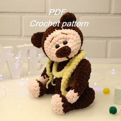 Crochet pattern teddy bear plush - Amigurumi bear Digital Patter Tutorial PDF