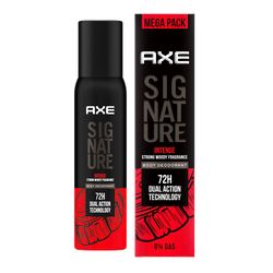 Axe Signature Intense Long Lasting No Gas Body Spray Deodorant For Men, Strong woody fragrance, 200 ml
