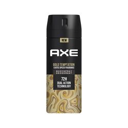 Axe Gold Temptation Long Lasting Deodorant Bodyspray For Men, Exotic Spiced Fragrance 150 ml
