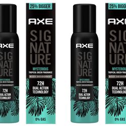 Axe Signature Mysterious Long Lasting fragrances Body Spray Deodorant For Men, 154 ml (Pack of 2)