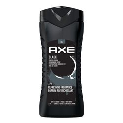 AXE Black 3 In 1 Body, Face & Hair Wash for Men, Refreshing Shower Gel, Frozen pear & cedarwood Fragrance. 400ml