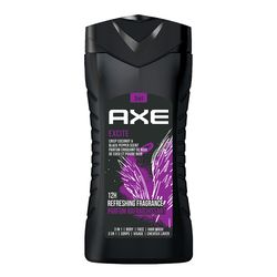 Axe Excite 3 In 1 Body, Face & Hair Wash For Men, Refreshing Shower Gel Crisp Coconut & Black Pepper Fragrance, 250 ml