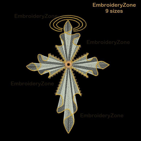 Cross religion embroidery design by EmbroideryZone.jpg