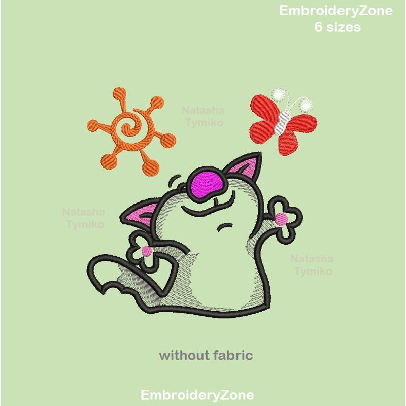 Cat applique embroidery design by EmbroideryZone without fabric.jpg