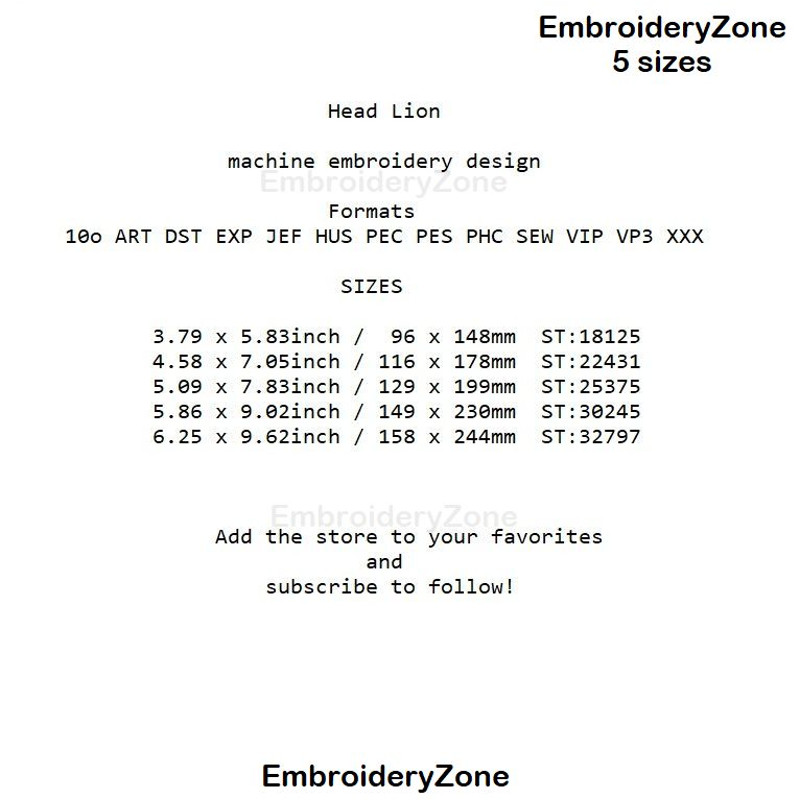 Sizes Head lion embroidery design by EmbroideryZone.jpg