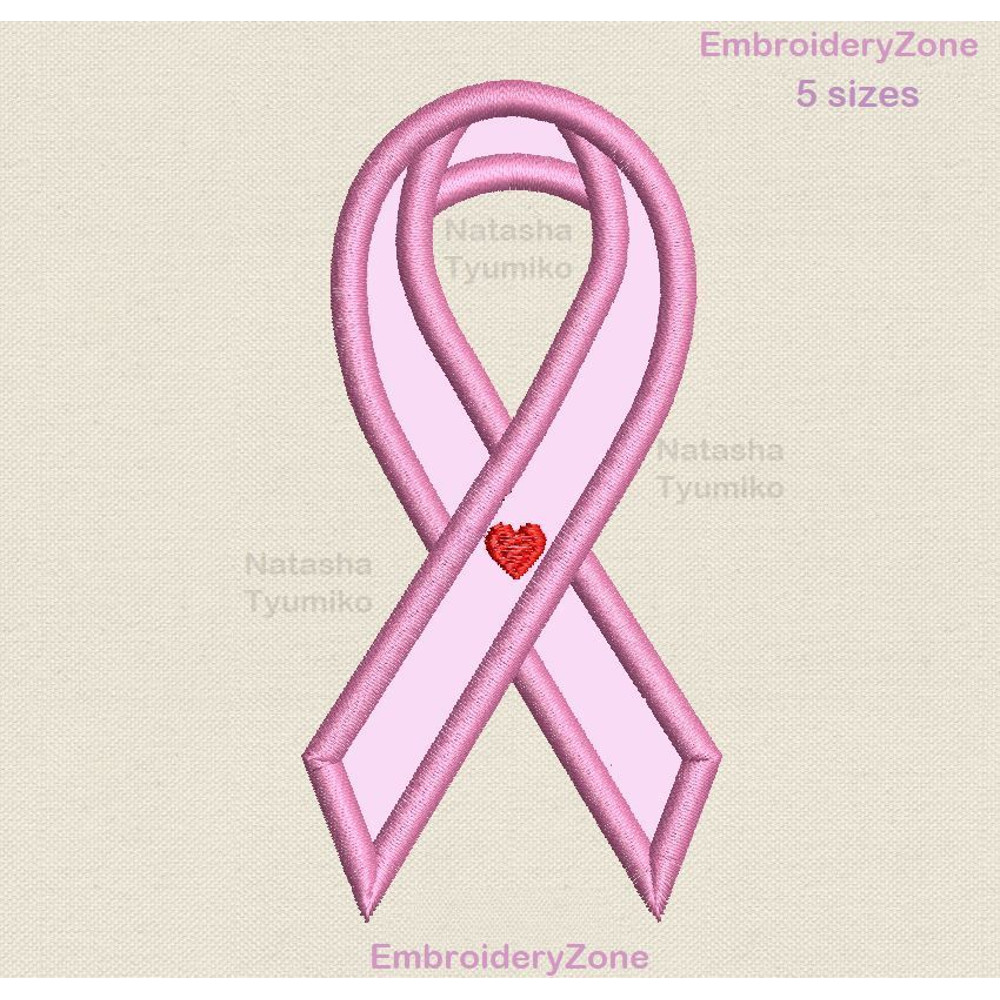 Pink ribbon applique embroidery design by EmbroideryZone 1.jpg