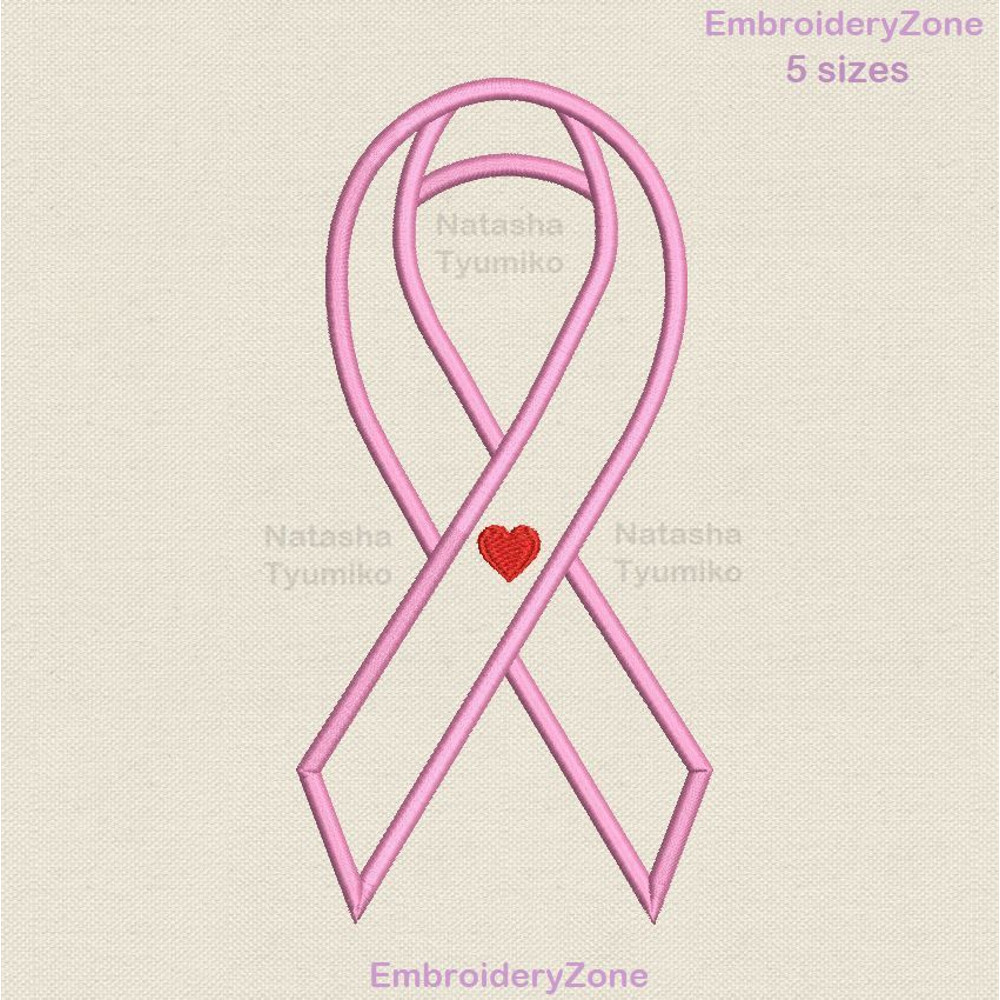 Pink ribbon applique embroidery design by EmbroideryZone 2.jpg