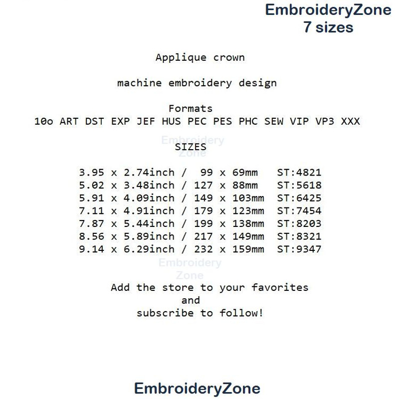 Sizes Crown applique embroidery design by Embroideryzone.jpg