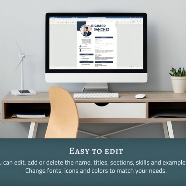 Cv Position Professional Resume Templates for 2024, Modele de CV, CV Wor | Inspire ...