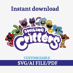smiling critters /svg /pdf
