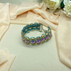 Summer bright handmade bracelet. Handmade jewelry