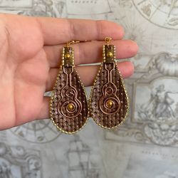 Designer handmade earrings. Handmade jewelry.