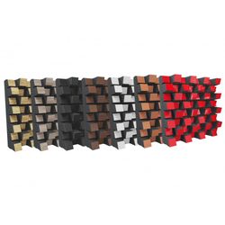 sound acoustic studio diffuser sirius | 20"x20"x6" (50x50x15.3cm) | 2d qrd | diffusion - reflection - absorption - sound