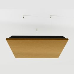 ceiling velvet fabric sound acoustic decorative art panels cinematic with mounting kit | 50 x 50 x 5 cm | acoustic cloud