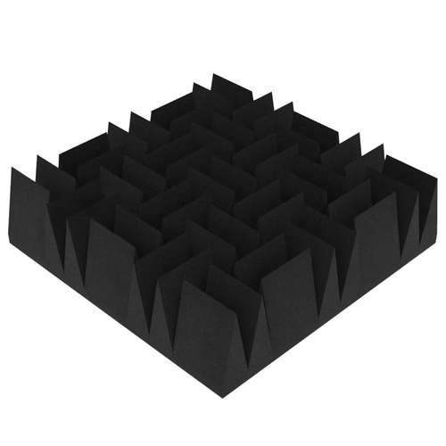 4 PACK - Acoustic Foam Panels Wedge 140-Double 50x50cm | Sound Proofing Padding For Wall | Studio Absorbing