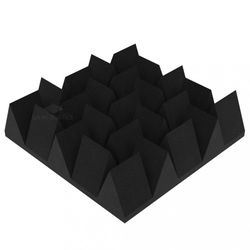 4 PACK - Acoustic Foam Panels Wedge 140 50x50cm | Sound Proofing Padding For Wall | Studio Absorbing Insulation