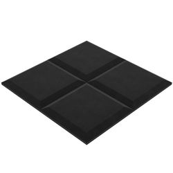 4 pack - acoustic foam panels visual 50x50cm | sound proofing padding for wall | studio absorbing insulation tile foam