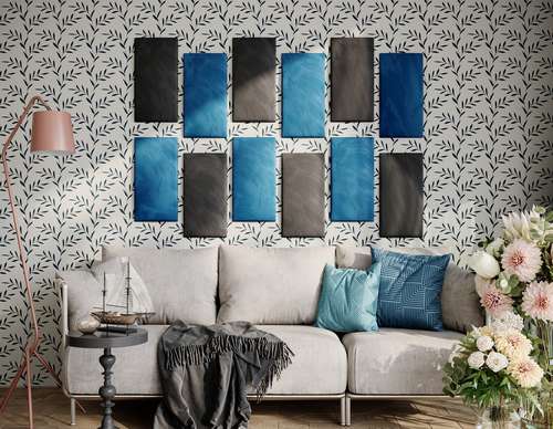 Velvet Soft Decorative Headboard Upholstered Art Acoustic Wall Panels | Padded Boards | Cladded Decor Anti Collision |