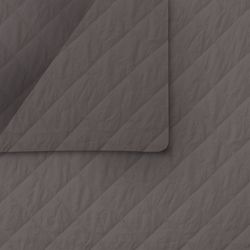 Dark Grey Double Faced Quilted 65/35 PC Fabric, BTY, 42-43" Width