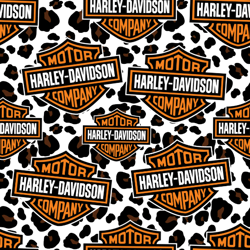 Harley Davidson Cheetah Print Cotton Weight Fabric, 58in Width, BTHY