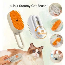Cat and Dog Steam Brush 3 in 1 Electric Spray Pet Hair Brushes for Massage Pet Grooming Comb Hair Removal Combs