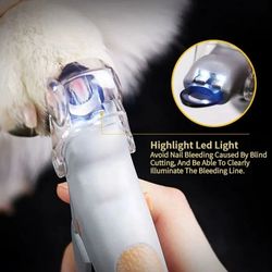 Professional Pet Nail Clipper Scissors With LED Light Cat Dog Nail Clippers Tool Scissors Nail Toeclaw Cutter Scissors