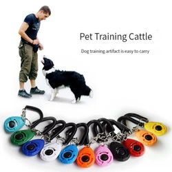 Pet Cat Dog Training Clicker Plastic New Dog Click Trainer