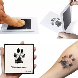 Pet Dog Footprint Handprint Pad Safe Non-toxic Printing Pet Footprint Baby Paw Print