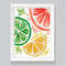 Citrus Cross Stitch Pattern Modern Lemon Xstitch Chart Watercolor Fruits Cross Stitch Lime Grapefruit Slice PDF 0