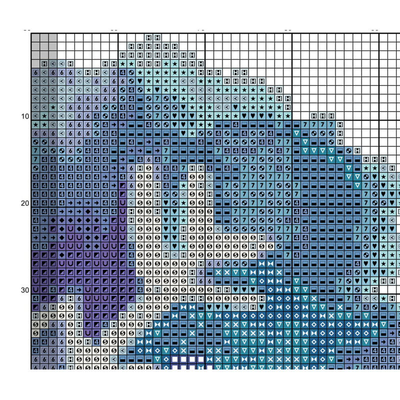 Watercolor Cross Stitch Pattern Snowflake Christmas Cross Stitch Pattern PDF Modern Cross Stitch Handwriting Let It Snow 2