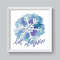 Watercolor Cross Stitch Pattern Snowflake Christmas Cross Stitch Pattern PDF Modern Cross Stitch Handwriting Let It Snow 4