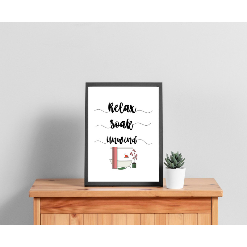 Download Digital Printable File Printable Wall Art Bathroom Wall Art Digital Download 0
