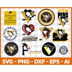 Pittsburgh Penguins Bundle SVG, Pittsburgh Penguins SVG, Hockey Teams SVG, NHL SVG.