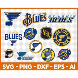 St. Louis Blues Bundle SVG, St. Louis Blues SVG, Hockey Teams SVG, NHL SVG.